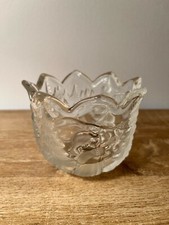 Mikasa Christmas Story Crystal Clear Glass Votive/Tea Light Candle Holder 3"