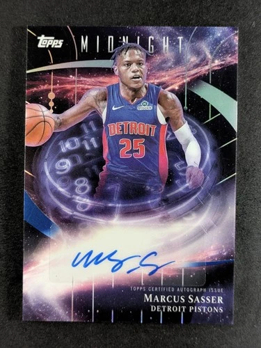 2025-26 Topps Midnight MARCUS SASSER Auto Stroke of Midnight #SM-MS