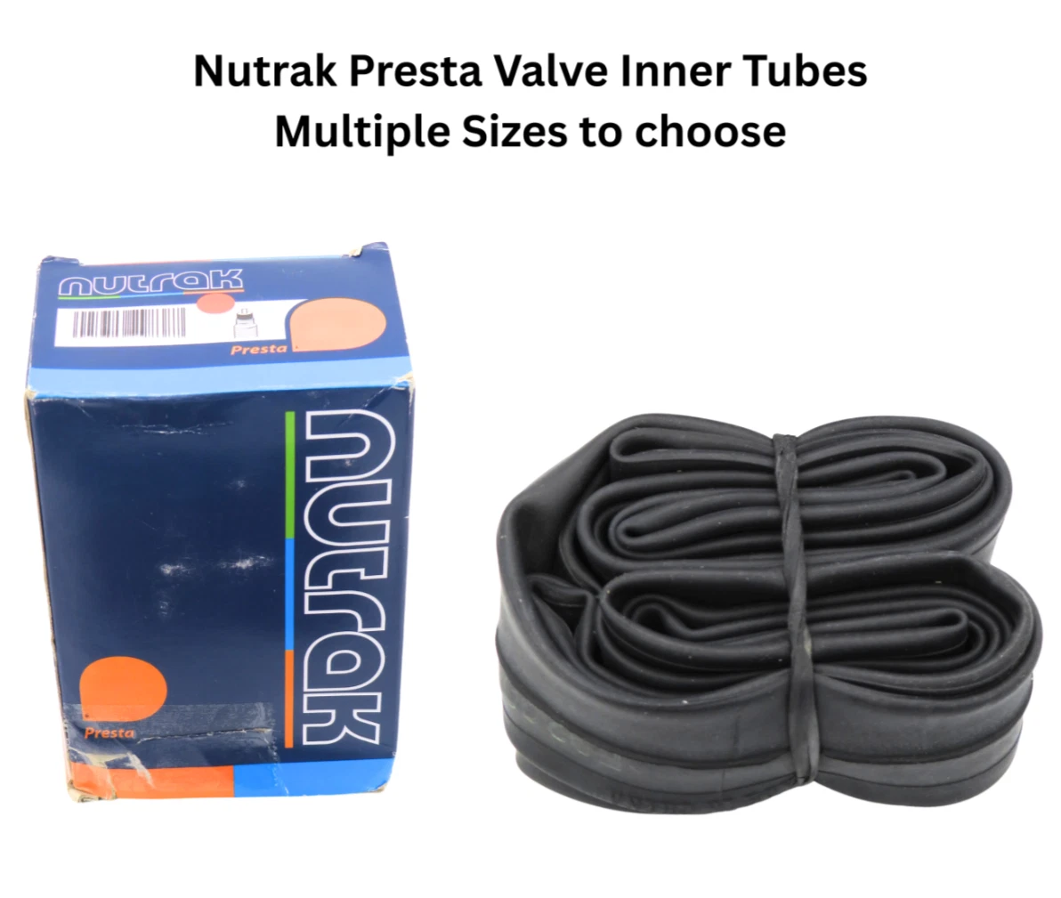 Nutrak Road Inner Tube 700 x 19/25c Presta Valve in Black