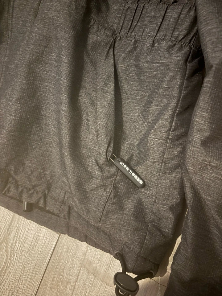 Superdry Wind Attacker Jacket L Black Fur Hood Wool Lined Multi-Zip Engineered - Image 4 of 4