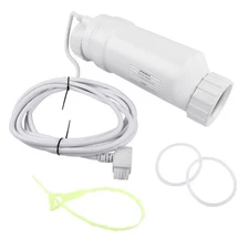 Replacement Salt Cell Plastic Fits Pools Up to 20K Gallons with 15-FT Cable New