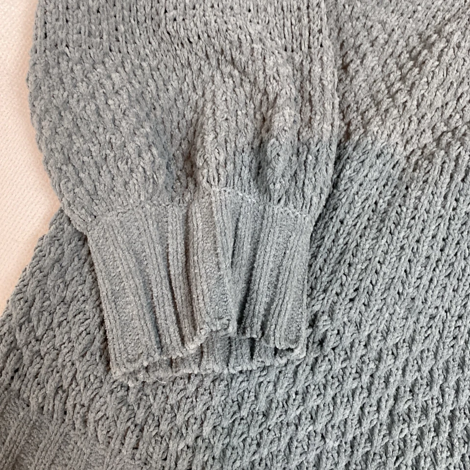 Sudadera con capucha gris de felpa acanalada mullida Derek Heart talla 3X súper suave Foto 4 de 4