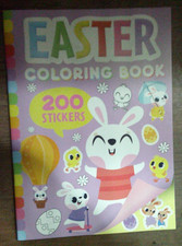 NEW Easter Coloring book 200 stickers FREE GIFT