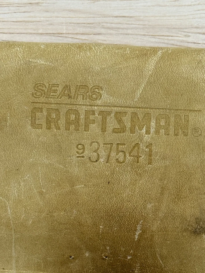 Sears Craftman Vintage Tool Pouch & Work Belt #937541 8 Pocket Nail Bag Cowhide - Image 3 of 4