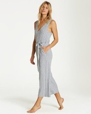Billabong Women's Grey Wipe Out Jumpsuit Size XS Without Belt 