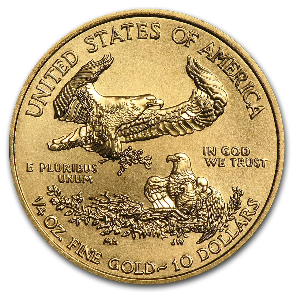 2010 1/4 oz American Gold Eagle BU - Image 2 of 2