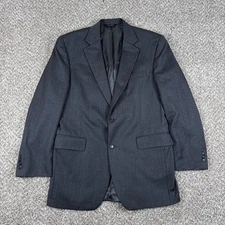 Jos A Bank Blazer Mens 41L Gray Wool Signature Collection Sport Coat Jacket