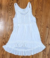 Forever 21 M High Low Mini Dress Long Tunic Cottagecore Boho Festival Romantic
