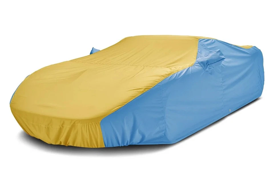 For Mercedes-Benz 560SEL 90-91 Car Cover WeatherShield HP Two-Tone Yellow Custom Foto 2 de 4