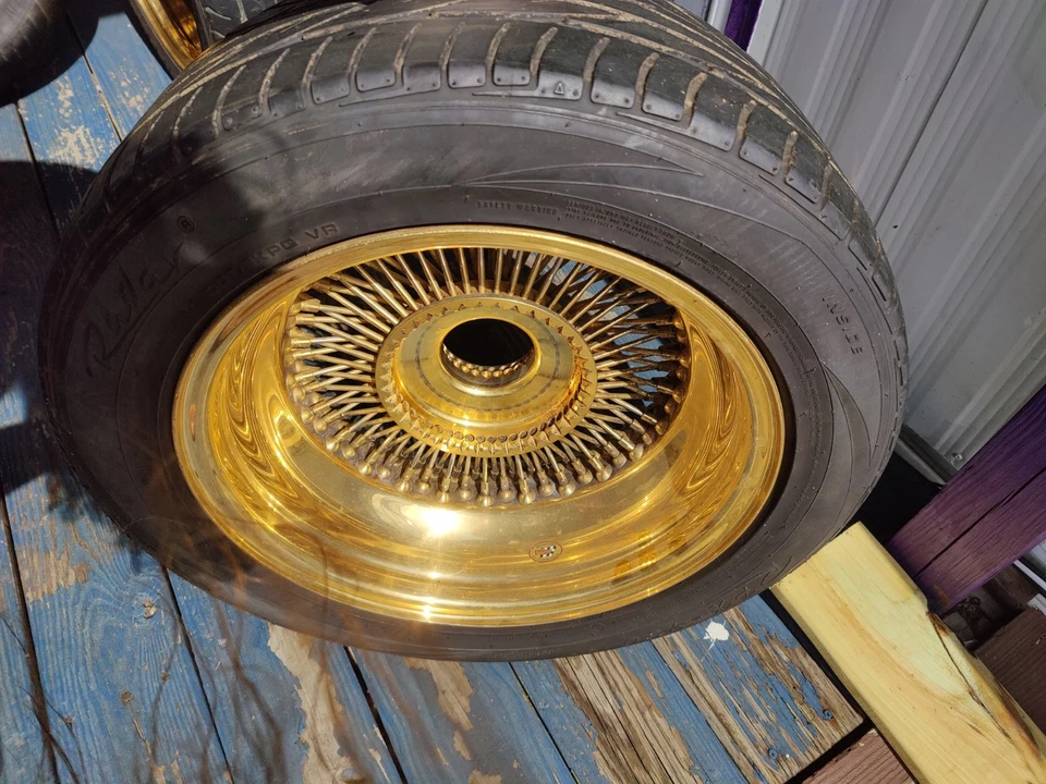 16 Inch Dayton Wheels Set Of 4 Adapters And Knock Offs - Image 4 of 4