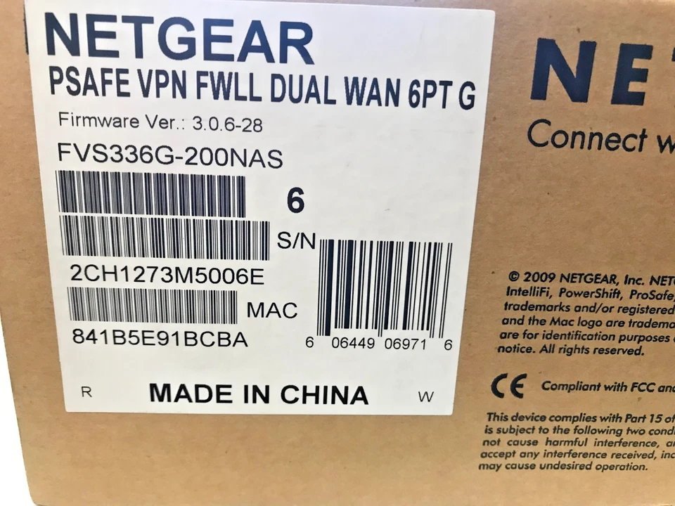 NETGEAR ProSafe FVS336G v2 Dual WAN Gigabit SSL VPN Firewall NEW - Image 3 of 3