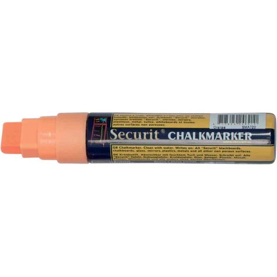 [SMA720-OR] Securit Marqueur Craie Liquide ORIGINAL LARGE Biseautée 7 - 15 mm... - Photo 1/1