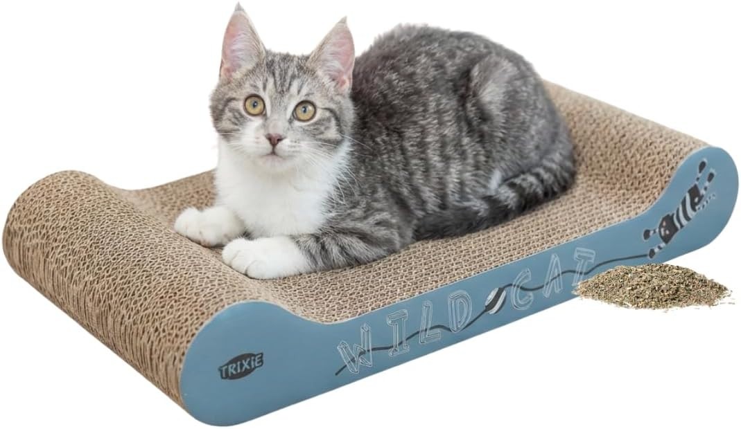TRIXIE WILD CAT CARDBOARD SCRATCHING MAT CAT KITTEN 41 X 7 X 24 CM