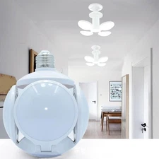 28W LED Light Bulb E27 6000K Garage Shop Folding Football Lamp 360° AC110-265V