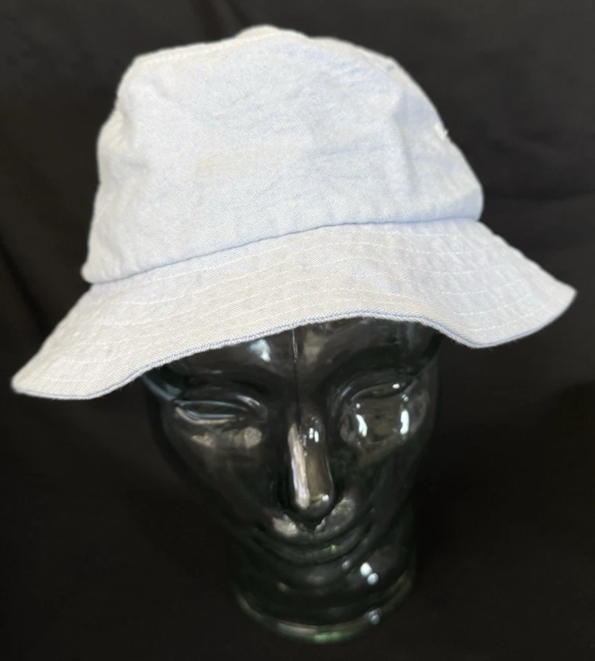 Sombrero cubo de algodón azul claro HUF con etiqueta con logotipo talla L/XL hecho en EE. UU. Foto 2 de 4