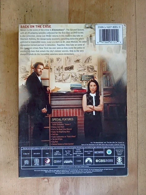 Elementary - Season 2. Jonny Lee Miller. US Import (CBS 6xDVD Slim Box Set 2014) - Image 2 of 4