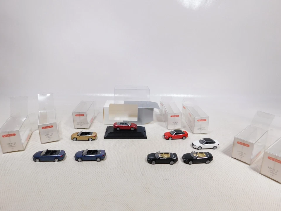 Wiking 1:87 H0 8x Cabriolet Audi A4 132 01 30 132 02 30 ecc Mint + Box # - Immagine 2 di 4