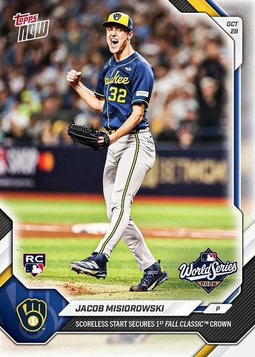*PRE SALE* Jacob Misiorowski - 2026 MLB Topps NOW® - Card 827 - product listing photo