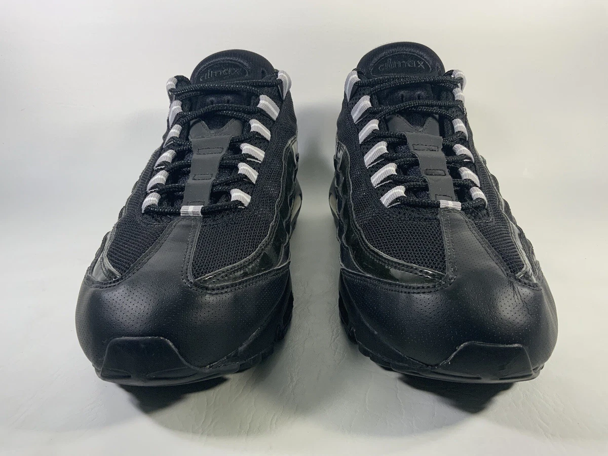 Nike Air Max 95 Triple Black Patent Leather 2011 Mens Size 14