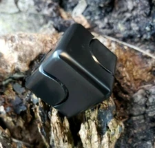 NEW Black All Metal Fidget Spinner Cube Toy Boys Girls Kids Adults ADHD Stress 