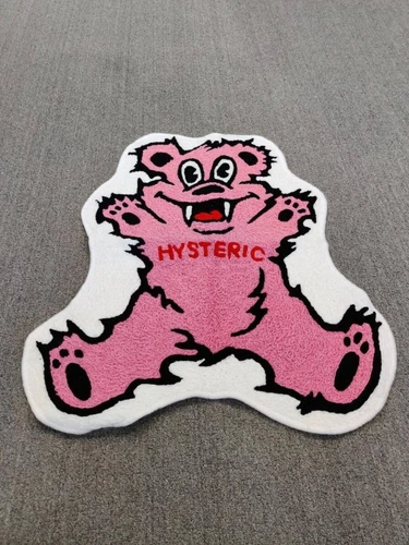 Hysteric Glamour Pink Bear Washable Area Runner Rugs Living Room Modern Carpet - Picture 3 of 4