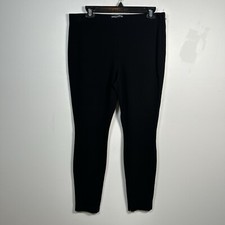 Dolce & Gabbana Dress Pants Womens Size 46 US 10 Black Italy Ankle Zip Stretch