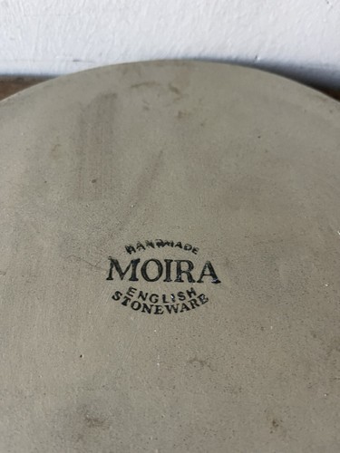 Vintage Moira Pottery Stoneware Farmhouse Cheese Tray With Dome Cover - Picture 3 of 7