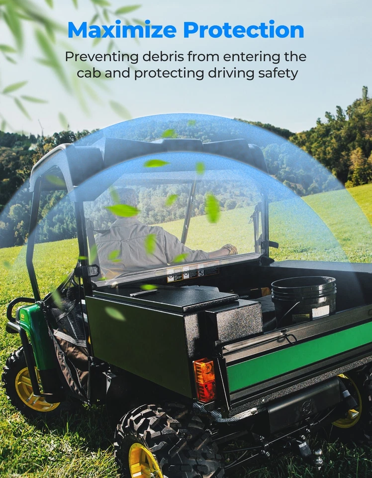 Parabrisas trasero ventana trasera para Gator XUV 550 560 590i/E/M RSX860i RSX850i Sport Foto 3 de 4