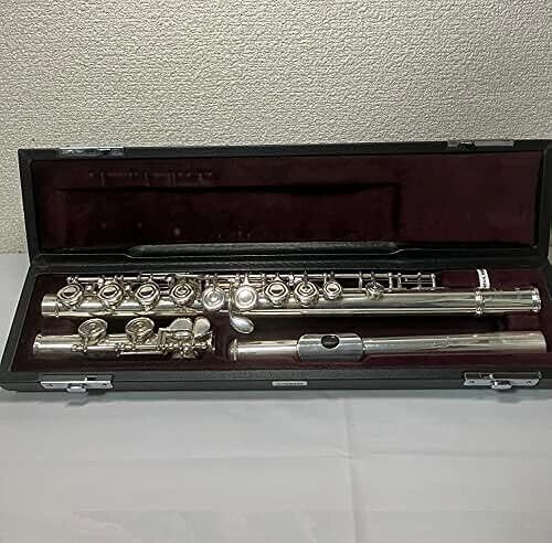 YAMAHA YFL-412 Flute Silver 925 with Hard Case Cleaned - Picture 1 of 4