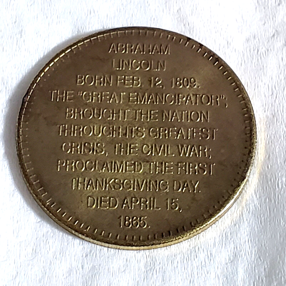 1992 SHELL PRESIDENTIAL COLLECTOR COIN - Abraham Lincoln | eBay