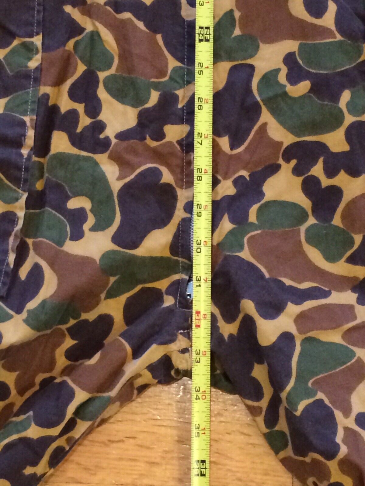 vtg L 70s CAMOUFLAGE hunting COVERALLS one piece … - image 6