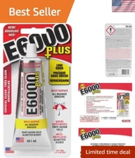 Plus Multi-Purpose Clear Adhesive: Waterproof and Paintable 56.1ml for Crafts