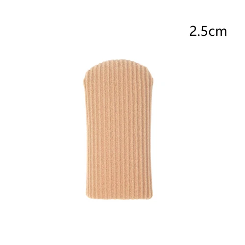 6x Toe Caps Closed Toe & Finger Fabric Sleeve Protectors Gel Lining Corn Callus - Picture 9 of 9