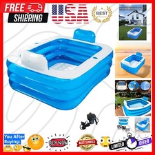 Portable Double Inflatable Bathtub with Drainage - Ideal for Relaxation Outdoors