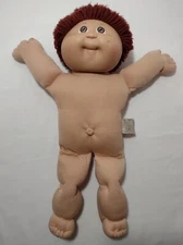 Vintage Cabbage Patch Kids Doll Boy Brown Eyes Reddish Brown Hair 1978-82 Naked