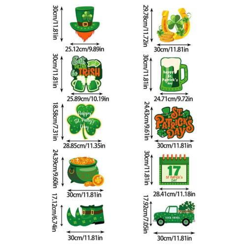 ST Patrick's Day Porch Sign Irish for Party Supplies Holiday Outdoor Indoor - Picture 2 of 6