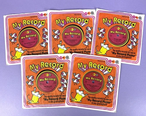 Vintage Marx Toys 78rpm Records for My Record Player 1970s Old Shop Stock Lot B