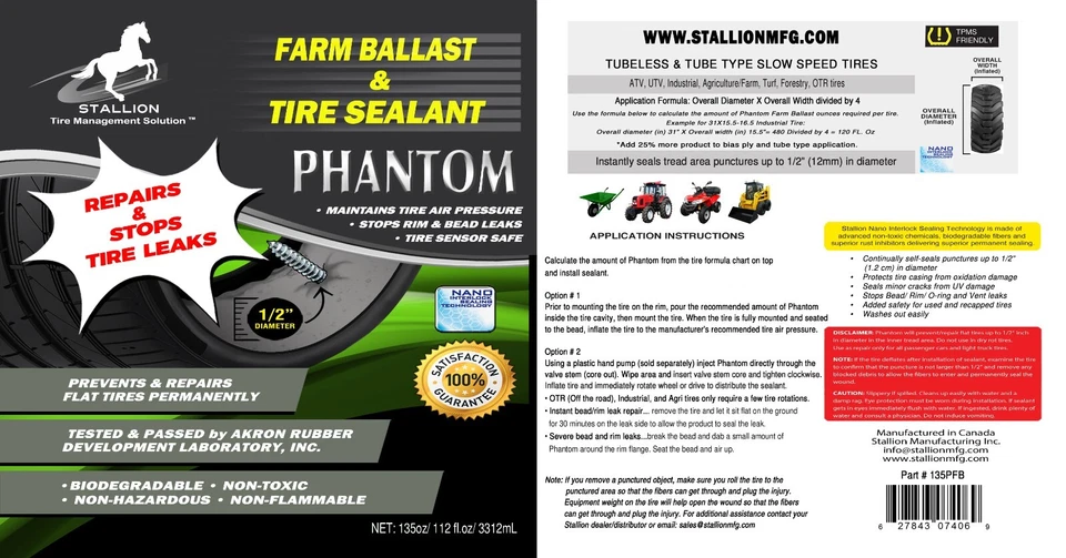 Phantom Farm Ballast and Tire Sealant - 1 Gallon - Image 4 of 4