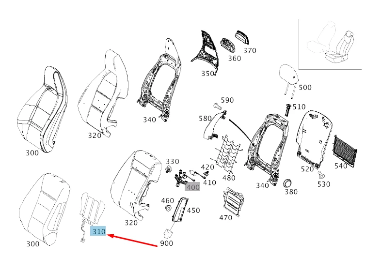 NEU MB GLA X156 VORDERE LINKE SITZHEIZELEMENT A1769069300 ORIGINAL 