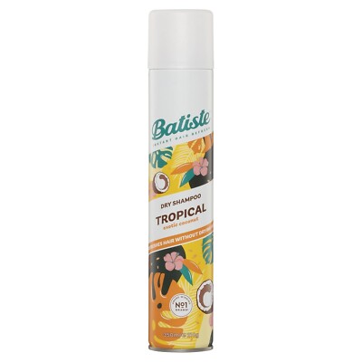 *1-Bottle* Batiste Dry Shampoo Tropical Coconut Instant Hair Refresh 350mL