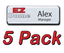 EZ DOME BADGES 5 Pack Kit includes 5 each Domes Backs Magnets & Pins EZ Template