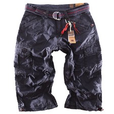 Timezone Herren Bermuda Shorts 3/4  Miles TZ 3115 dunkelblau plus Gürtel NEW