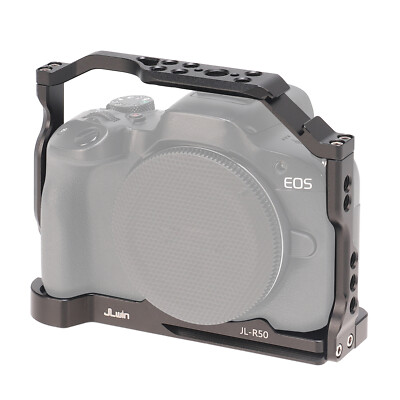Aluminum Camera Cage Full Frame & Top Handle for Canon EOS R50 Mirrorless Camera