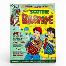 Kenner's Scottie Bagpipe Toy 1962 Vintage in Original Box - Thrilling Bagpipes 