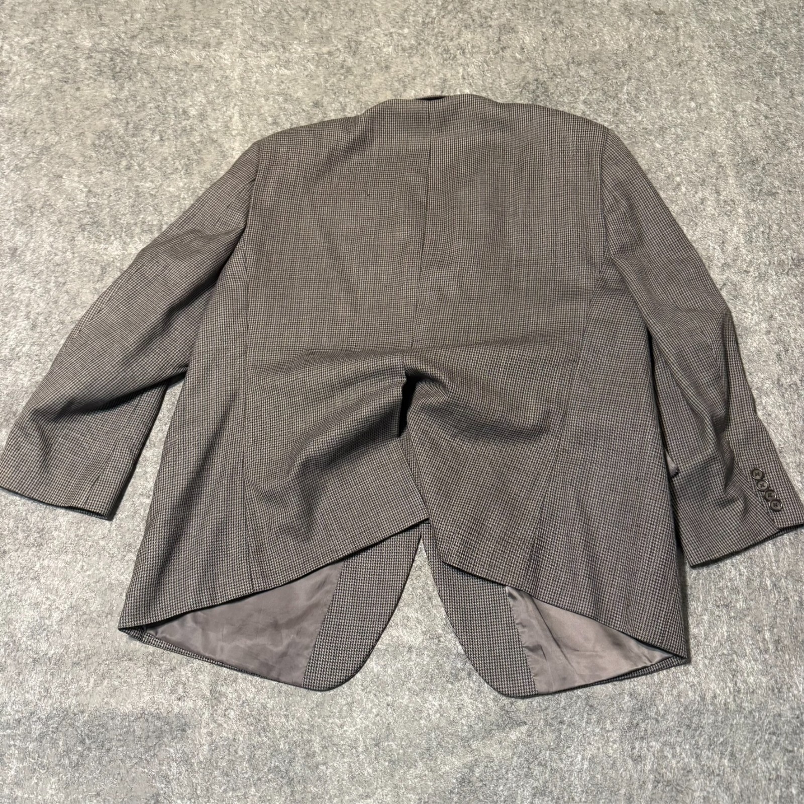 Vintage Ralph Lauren Mens Jacket Blazer Size 48S Brown Tweed Wool Sport Coat thumbnail 3