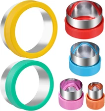 Round Cookie Biscuit Cutter Set, 6 Graduated Circle Pastry Cutters, Stainless St