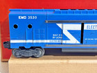 LIONEL 3530 UNRUN NICE SHORT STRIPE GENERATOR CAR W/ ORIGINAL BOX/POLE SET LF — photo 4