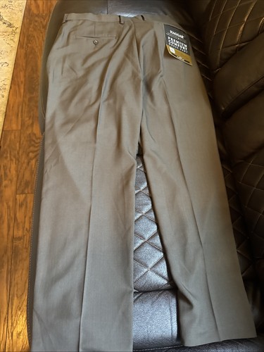 Pantalon Homme Haggar Comfort Equipped - Taille 31-32x31, Beige, NEUF Avec étiquettes (NWT)