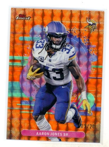 2025 Topps Finest Aaron Jones Sr. Orange Geometric #3/20 (DG)