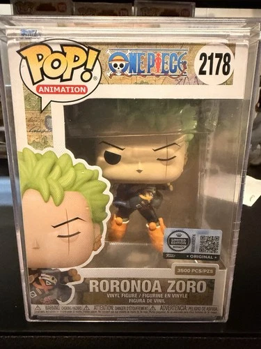 Funko Pop! One Piece: Roronoa Zoro #2178 LE3500 Hot Topic Exclusive W/ Protector
